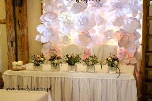 ścianka kwiatowa wesele